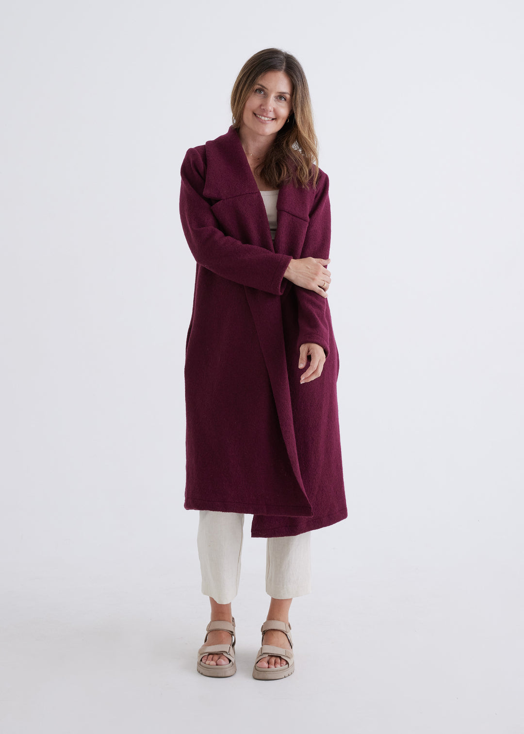 Emily Coat in Currant