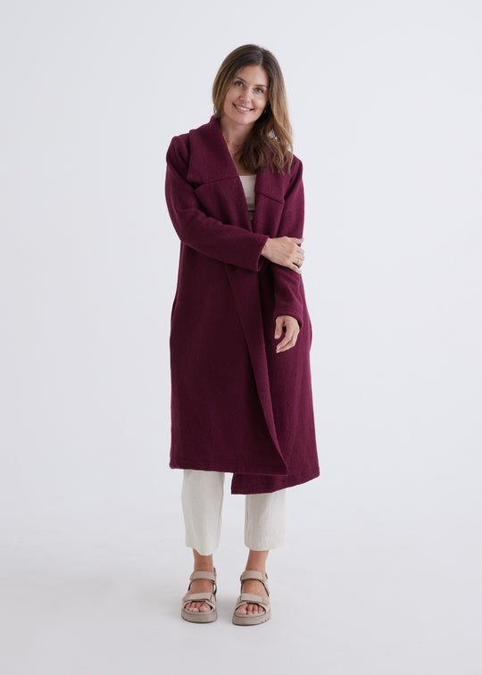 Emily Coat in Currant