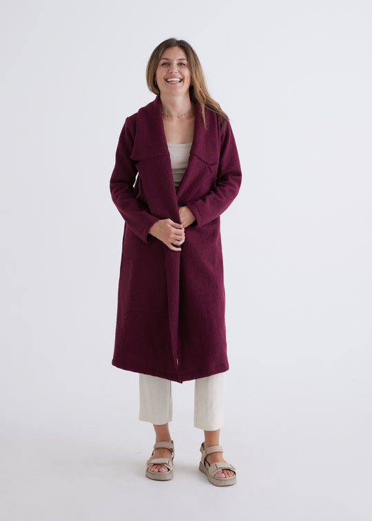 Emily Coat in Currant
