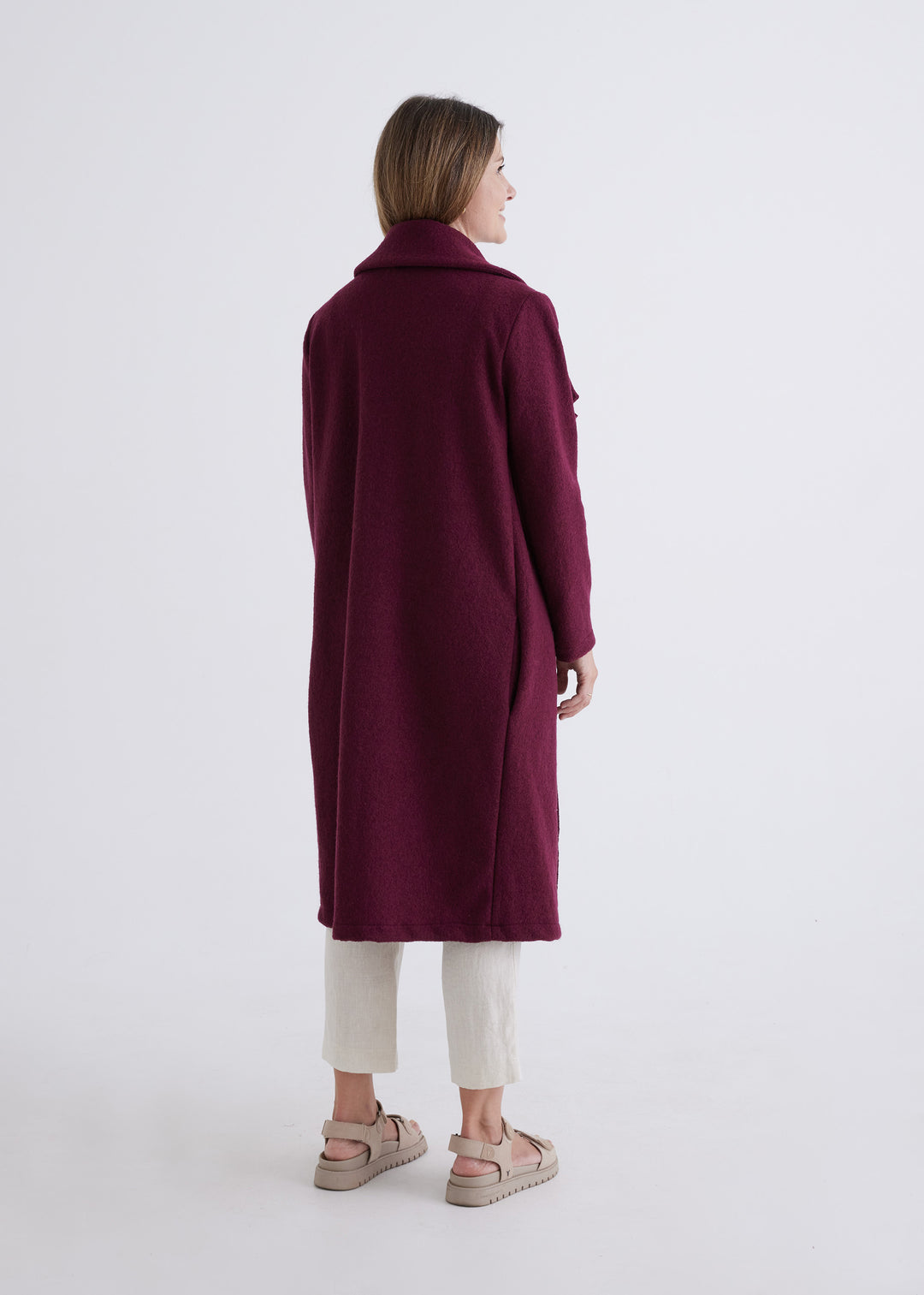Emily Coat in Currant