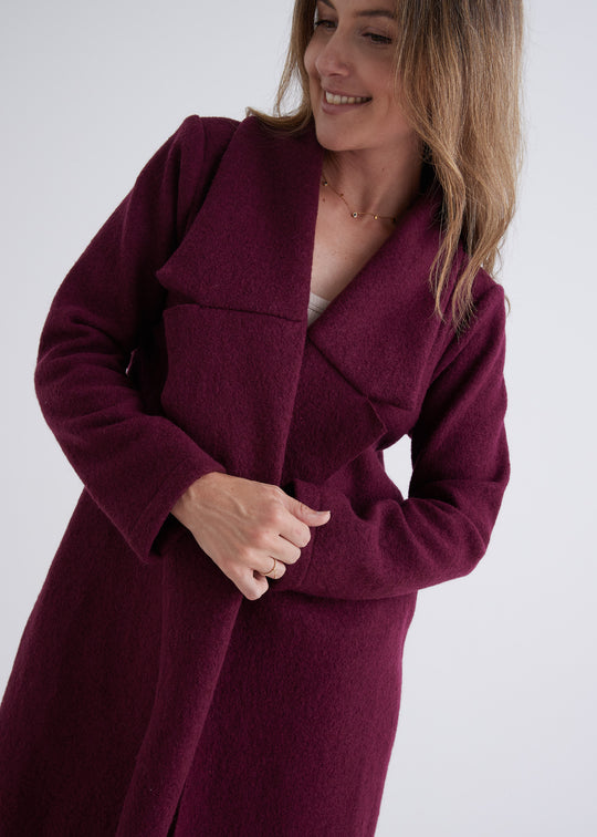 Emily Coat in Currant