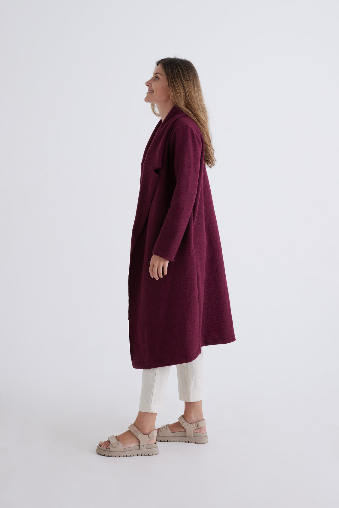 Emily Coat in Currant