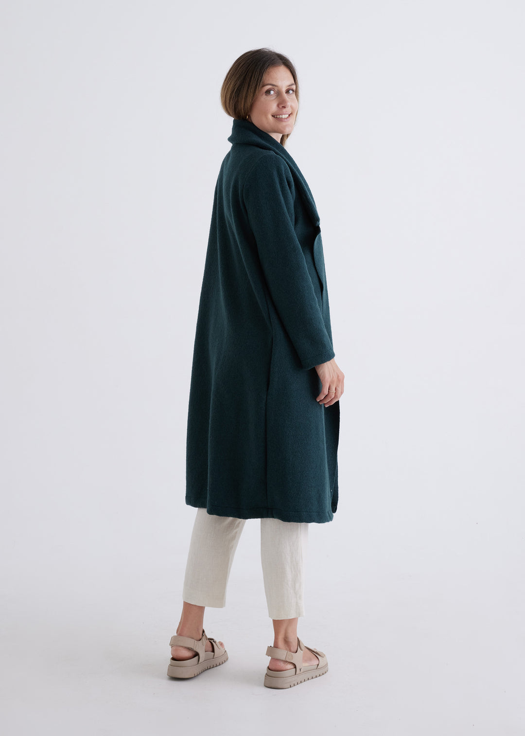 Emily Coat in Teal