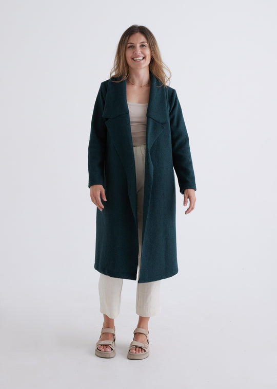 Emily Coat in Teal