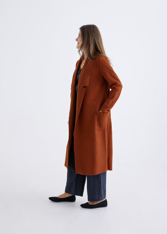 Belinda Coat in Rust