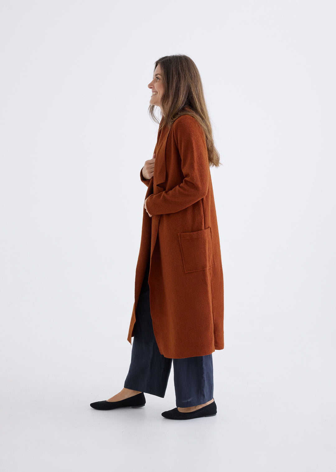 Belinda Coat in Rust
