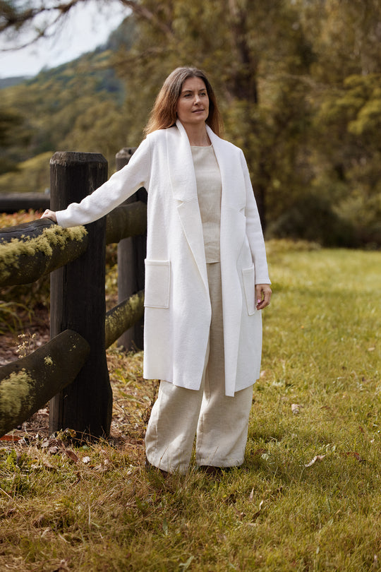 Nebel Wool Coat in Vanilla