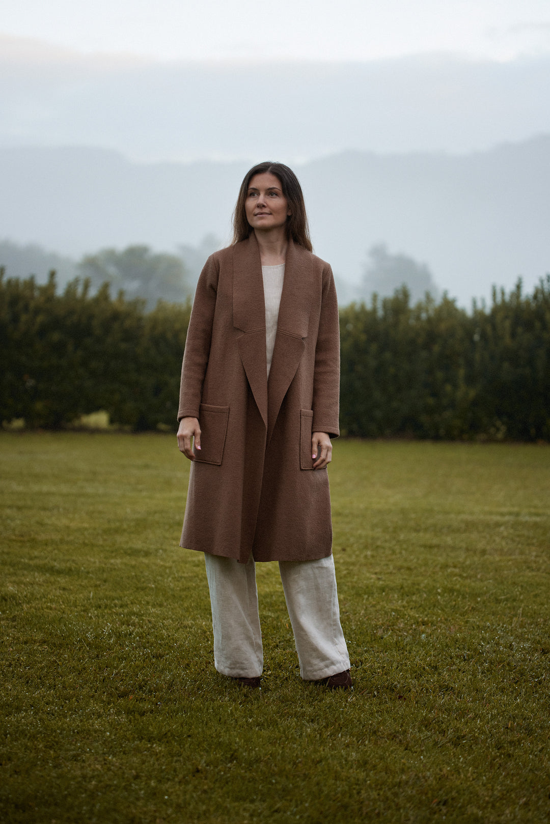 Nebel Wool Coat in Nutmeg
