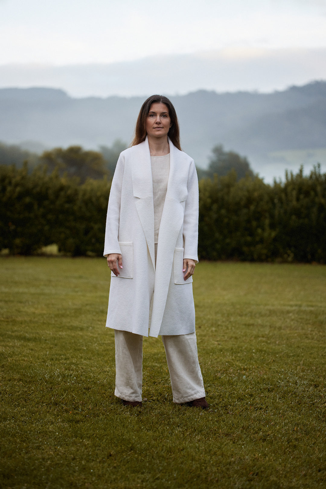 Nebel Wool Coat in Vanilla