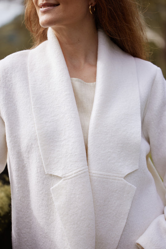 Nebel Wool Coat in Vanilla