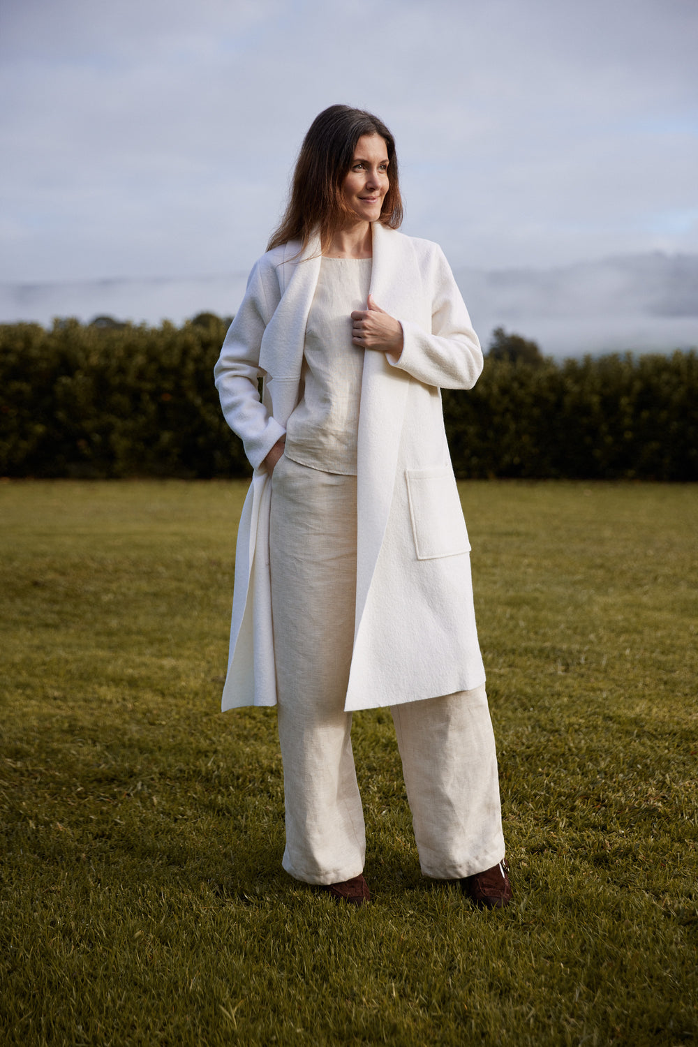 Nebel Coat in Vanilla