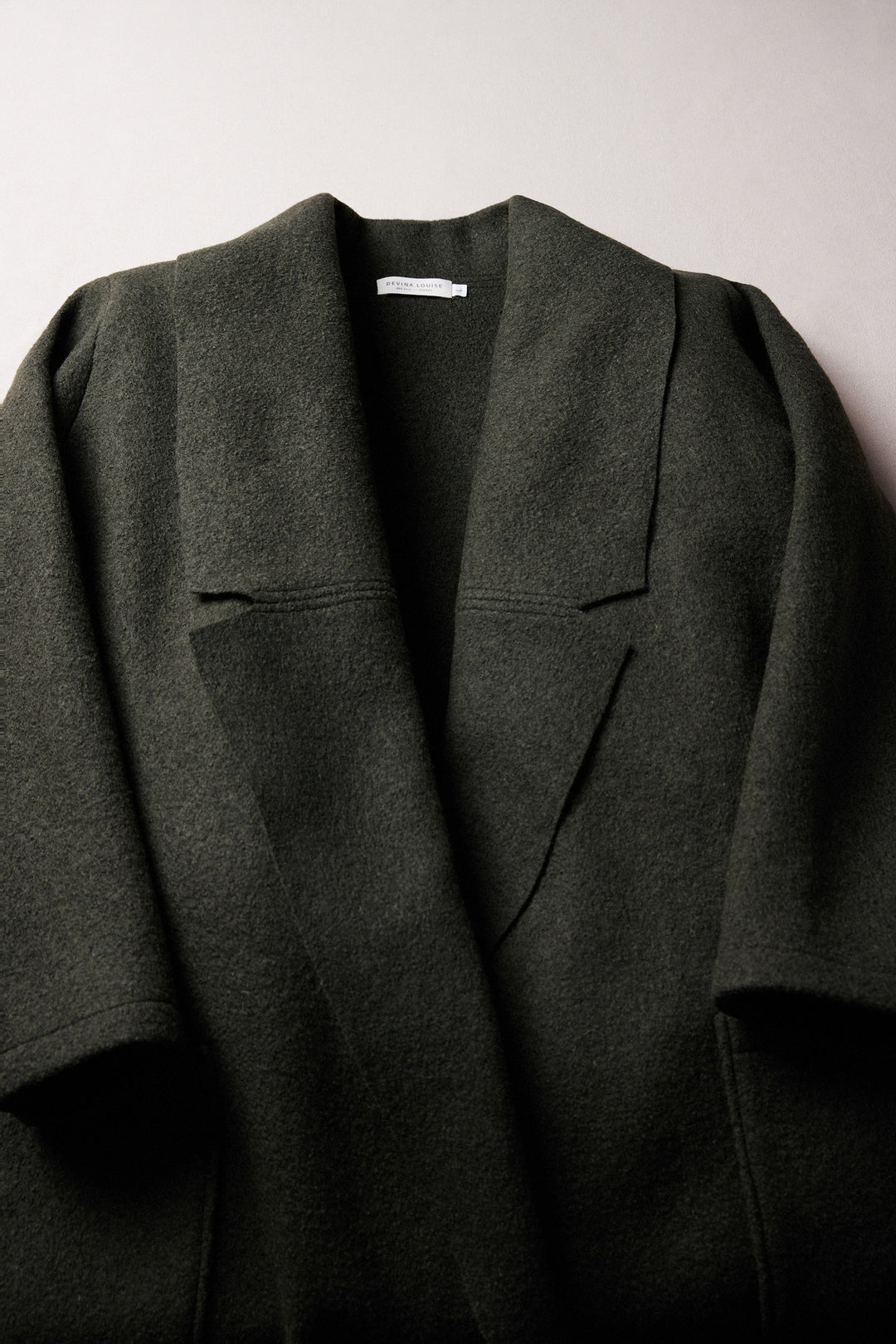 Nebel Wool Coat in Forest Green