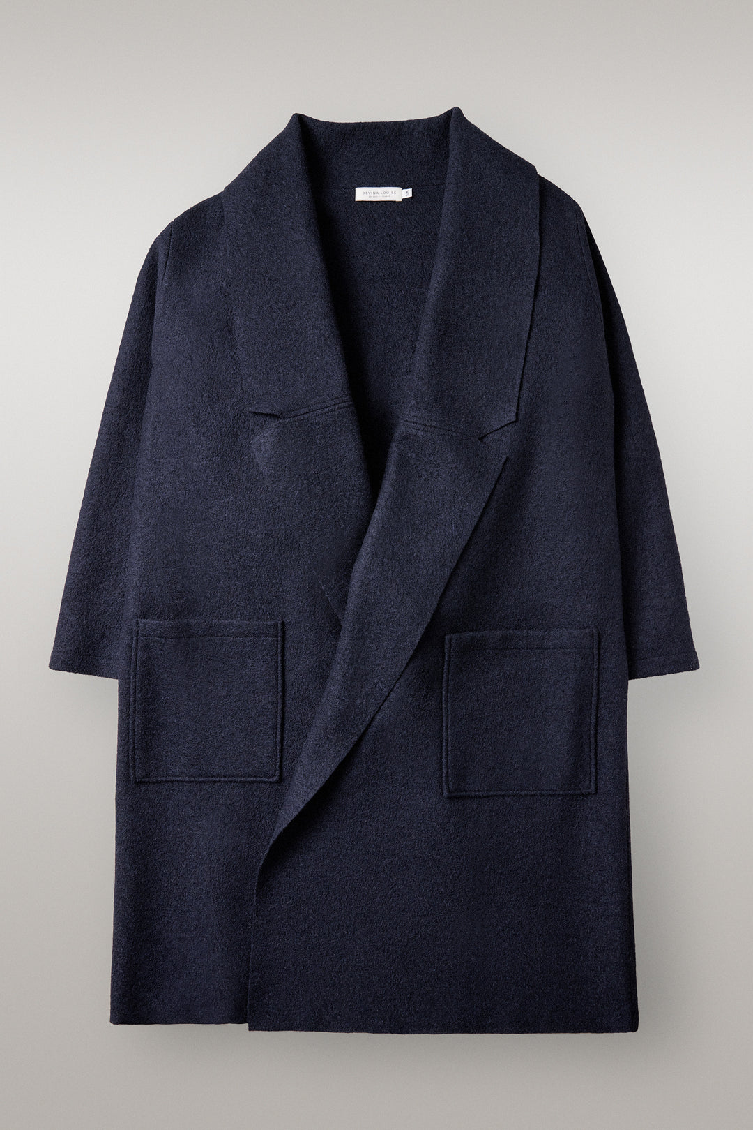 Nebel Wool Coat in Navy