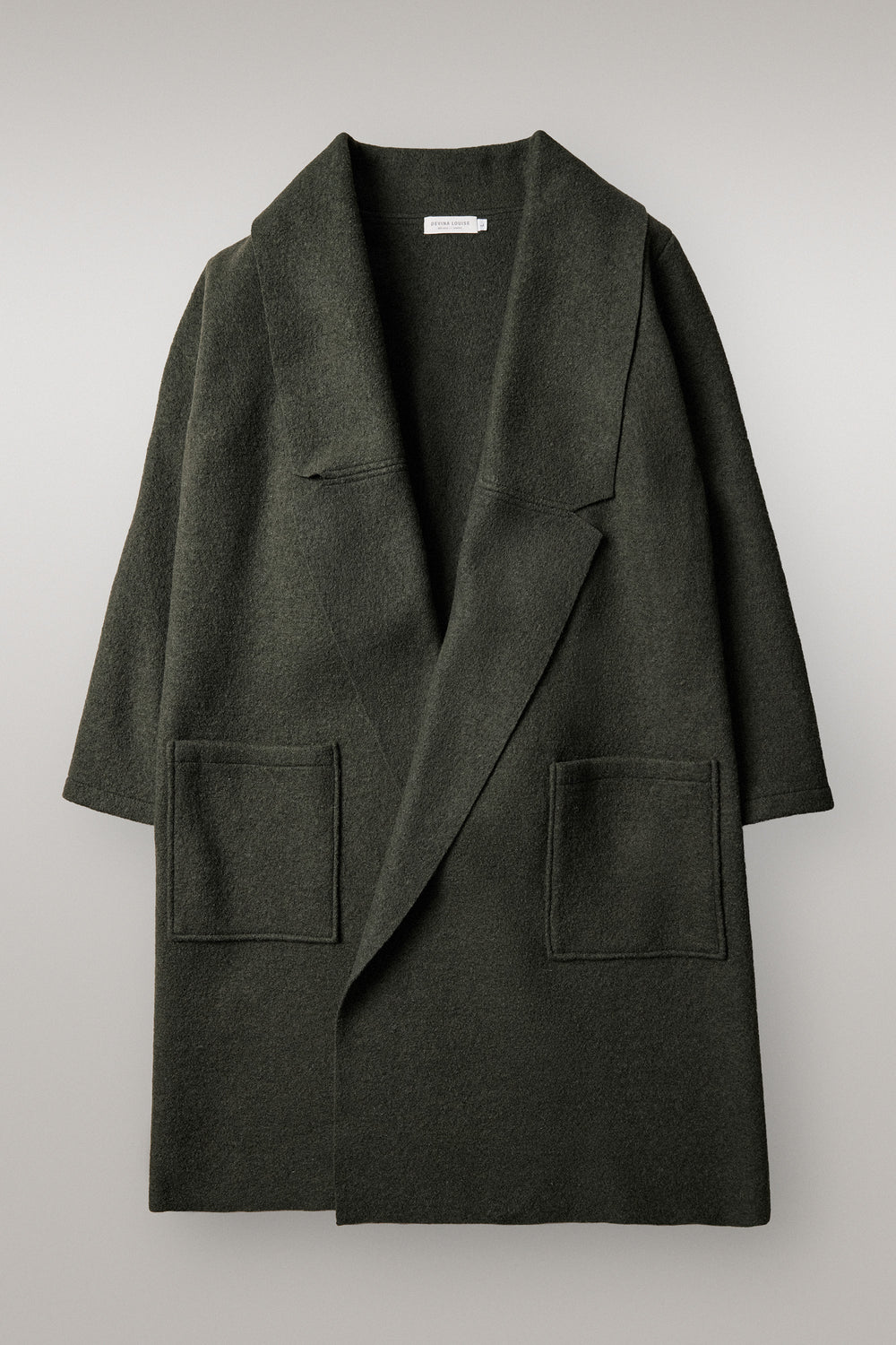 Nebel Wool Coat in Forest Green
