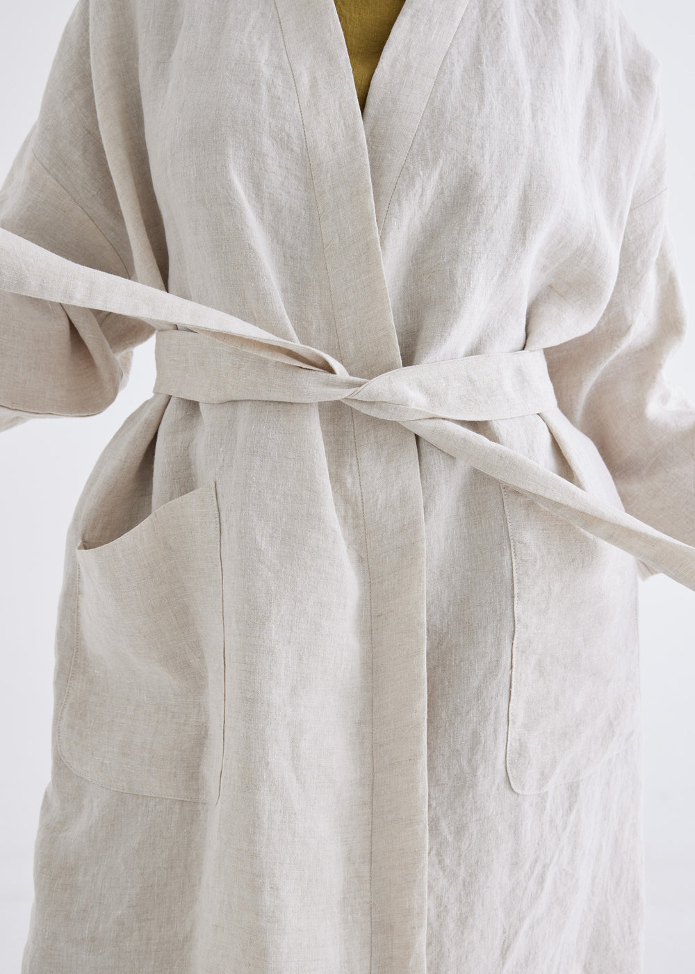 Linen Robe in Natural