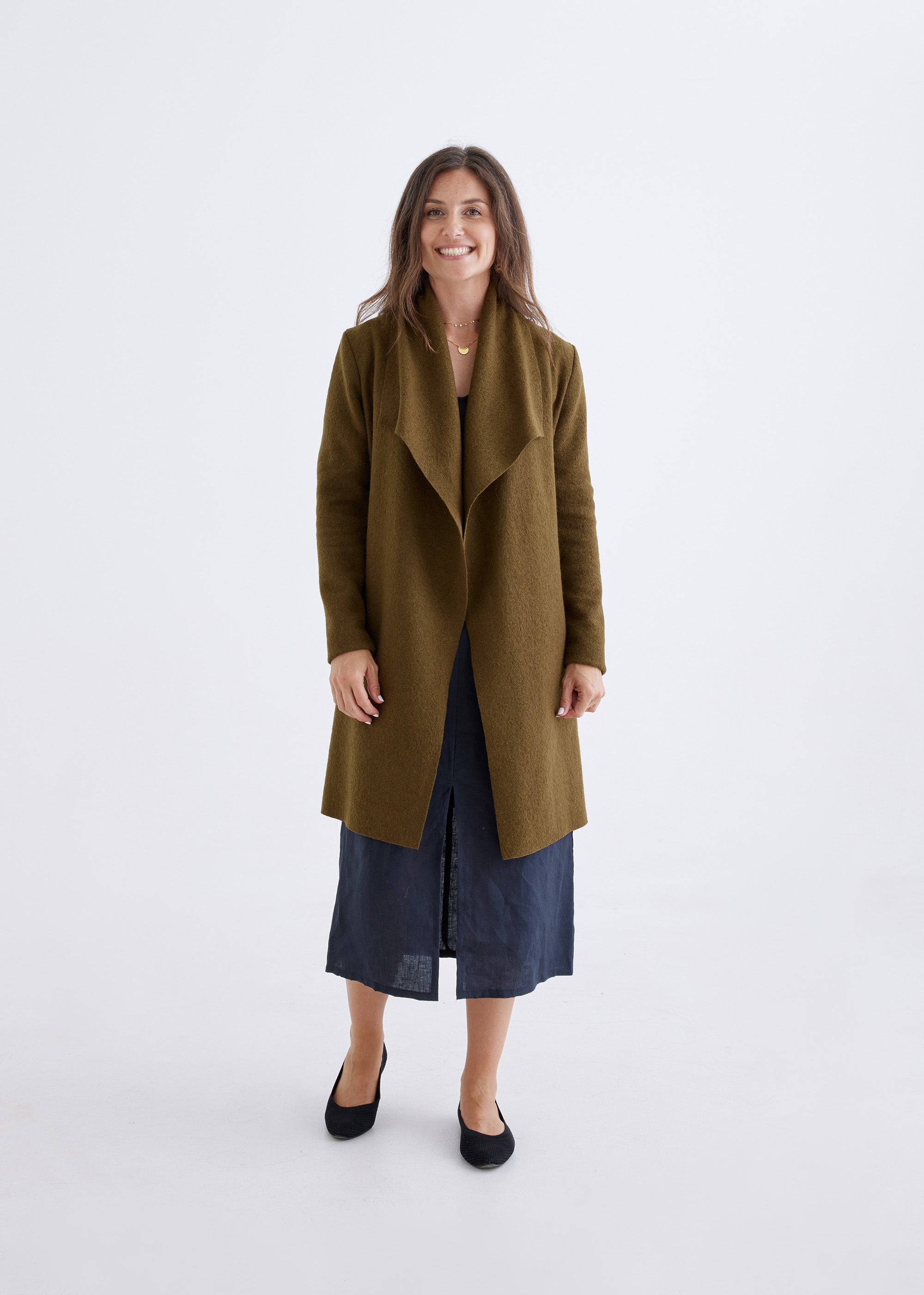 Merino Cardigan in Oregano – Devina Louise